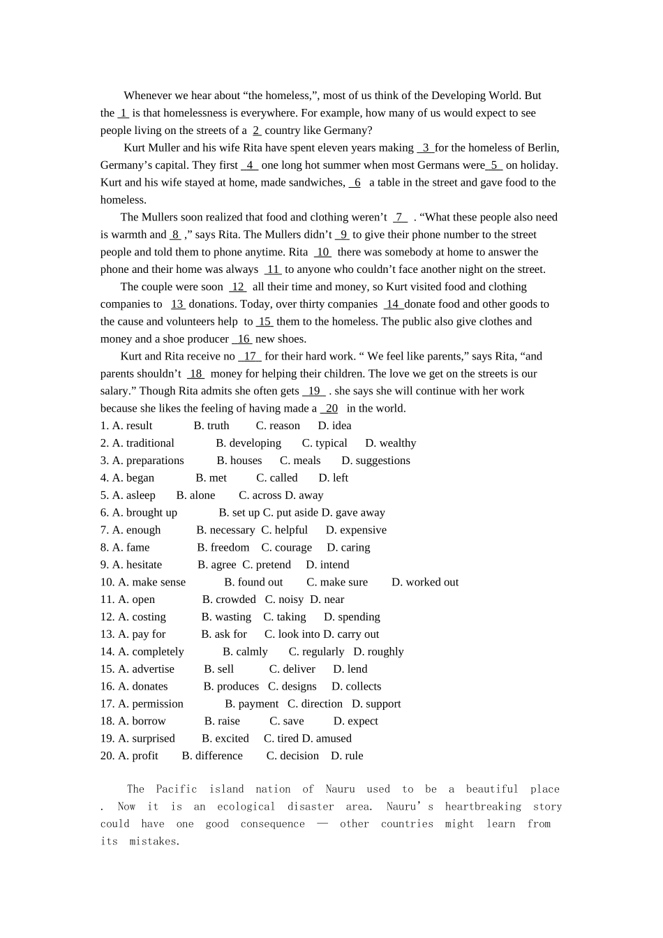 Peter的英语试卷2_第1页