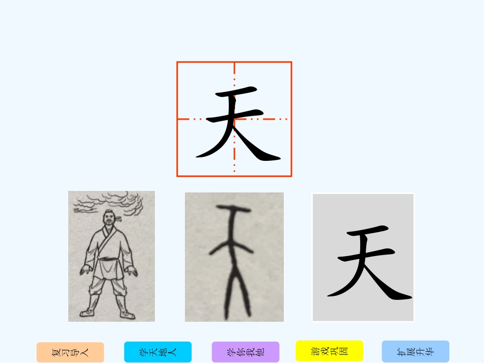 (部编)人教2011课标版一年级上册《天地人》课件_第3页
