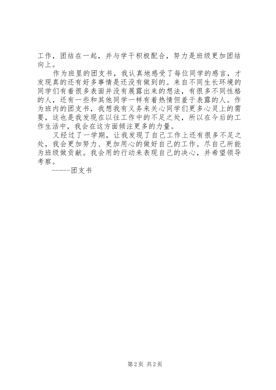 团支书工作总结 (23)_第2页