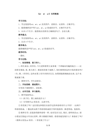 《ai-ei-ui》教案