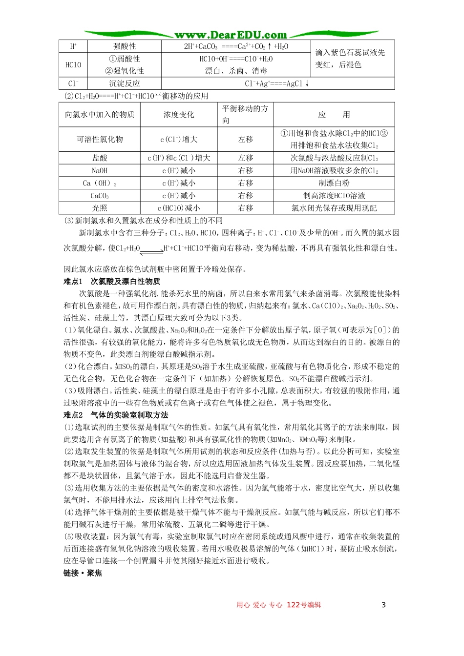 高考化学母题实战应考指南第二轮复习 第四章 卤素1_第3页