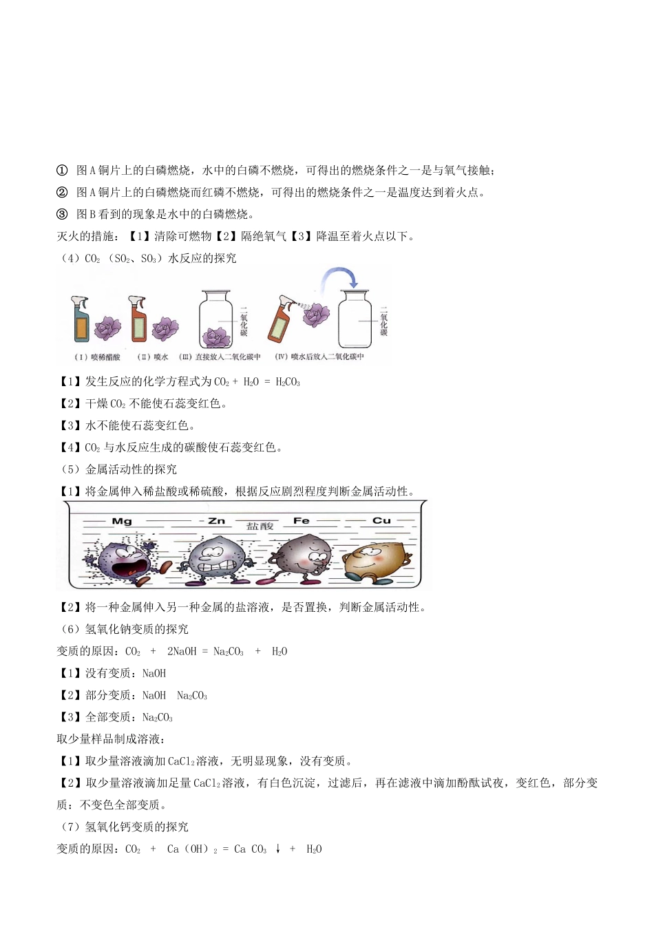 初中化学 临考前复习攻略 新人教版 试题_第3页