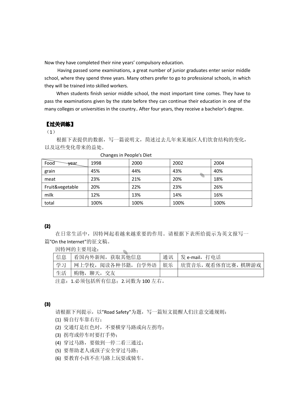 中考英语分类复习 写作突破秘方 说明文(pdf)试卷_第3页