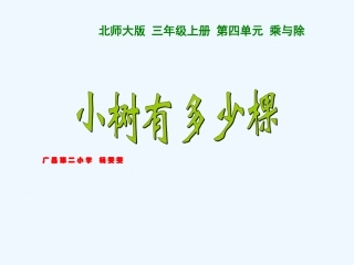 小学数学北师大2011课标版三年级《小树有多少棵》课件-(2)