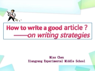 写作课第四次修改稿