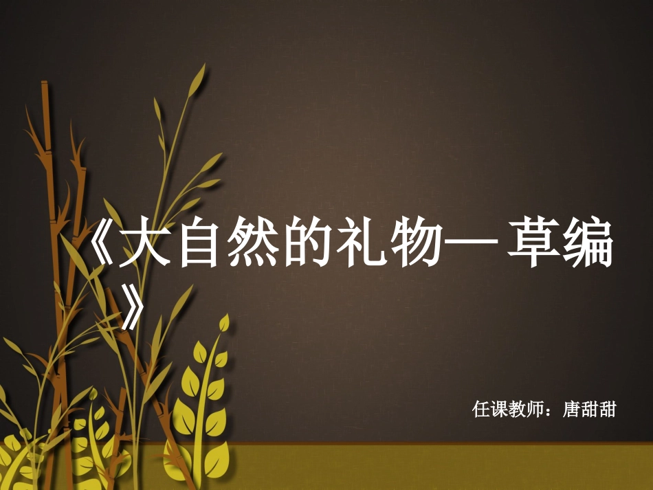 16.大自然的礼物——草编(辽宁)_第3页