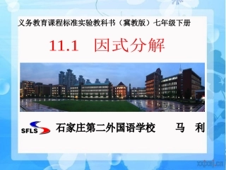 11.1因式分解