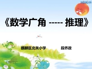 人教2011版小学数学二年级《数学广角—推理》