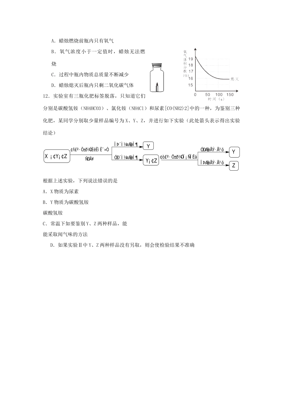 四川省雅安市中考化学真题试卷_第3页