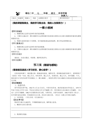 (部编)初中语文人教2011课标版七年级下册一颗小桃树-(11)