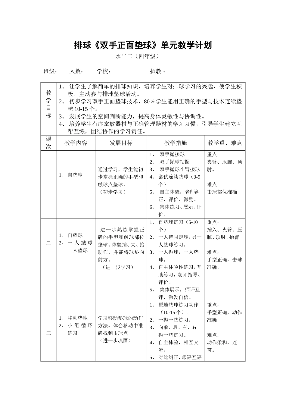 转载-排球《双手正面垫球》_第1页