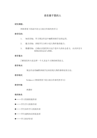 装在套子里的人