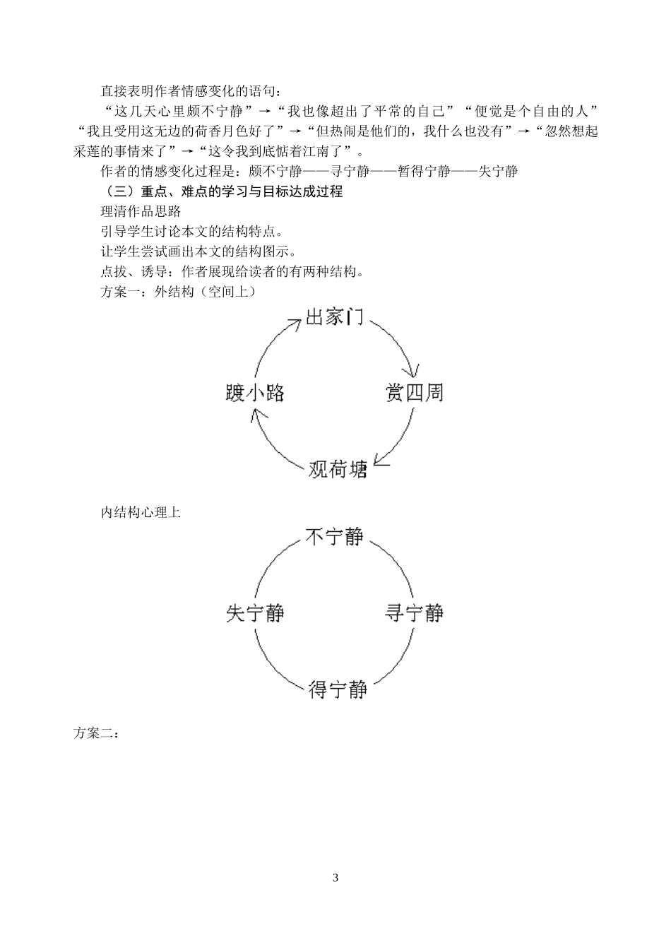 荷塘月色(精品)_第3页
