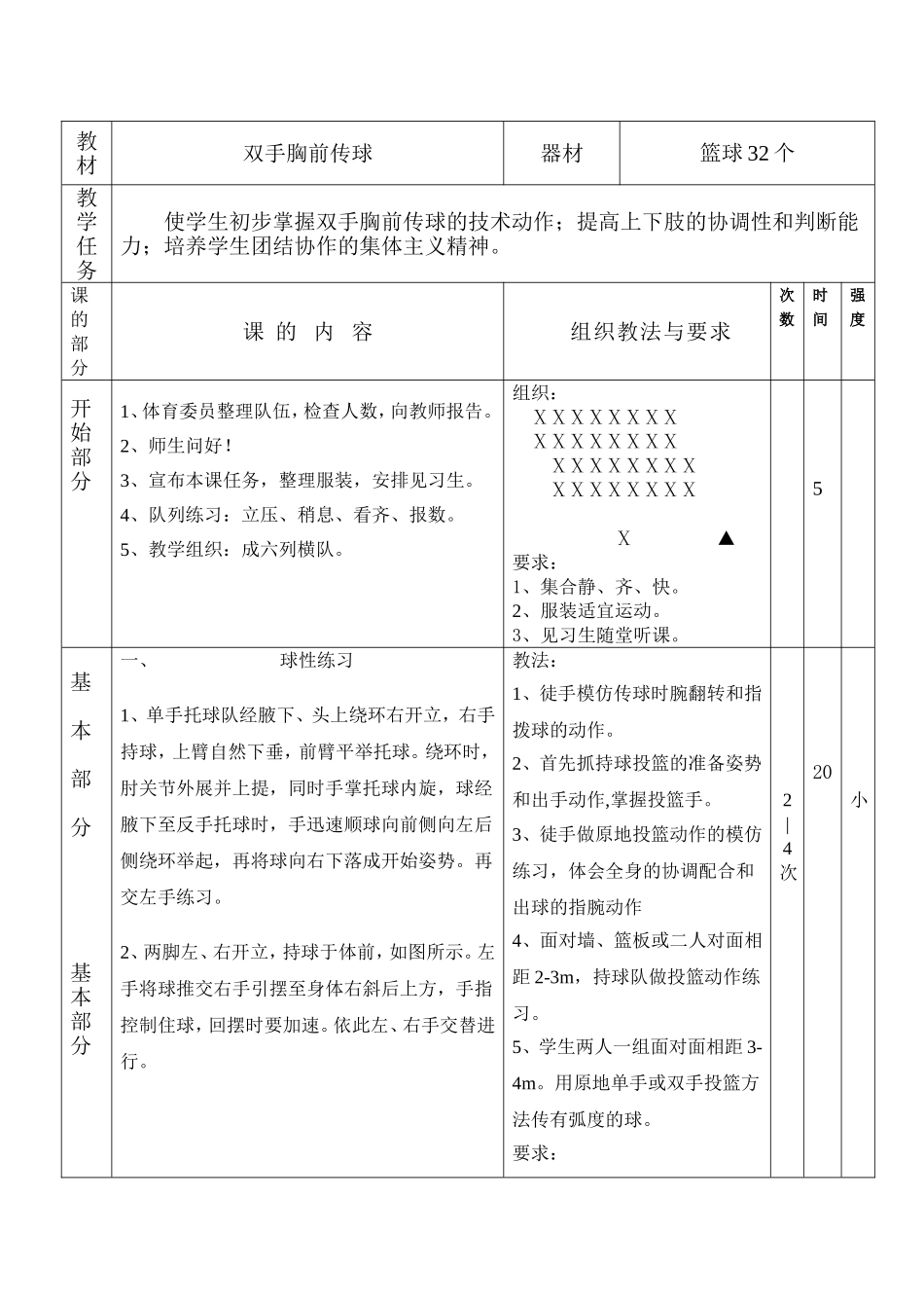双手胸前传球教案_第1页