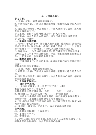 顶碗少年--教案