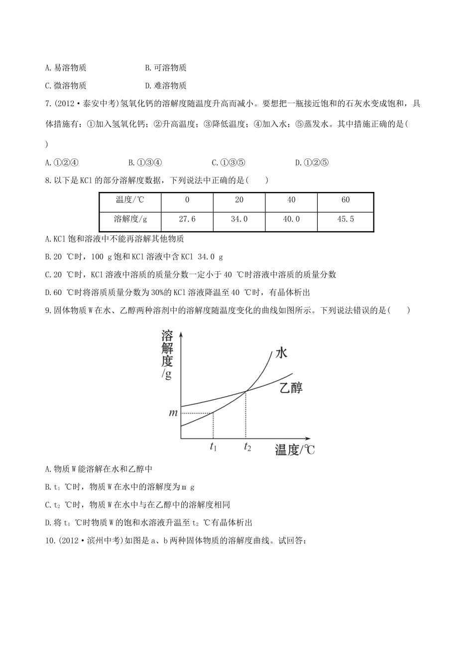 九年级化学下册 82 海水 晒盐 课后达标训练(含精析) (新版)鲁教版试卷_第2页