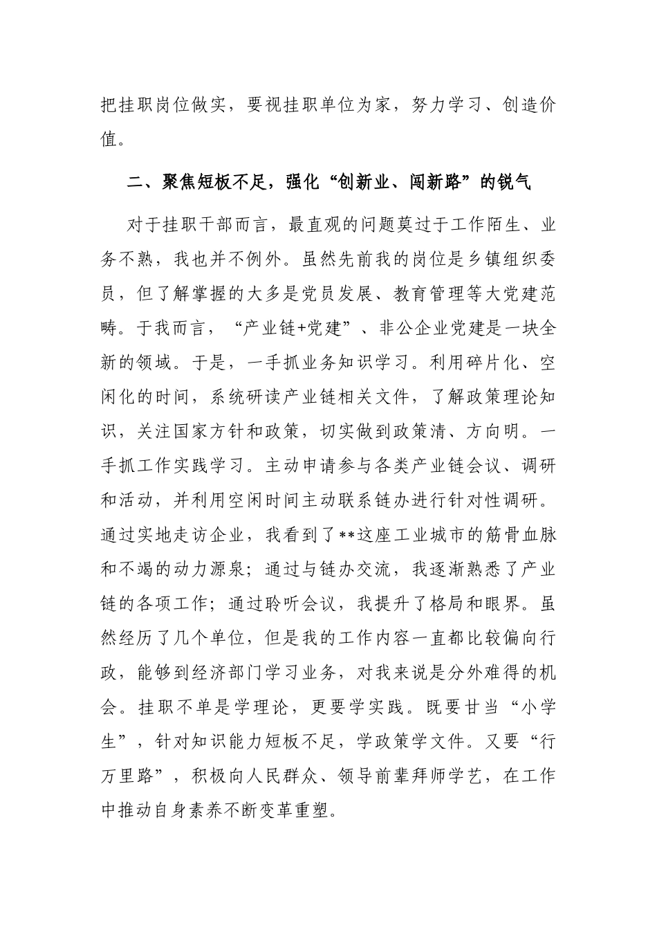 挂职干部座谈交流发言_第2页