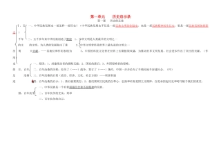 九年级政治 第一单元知识结构 教科版试卷