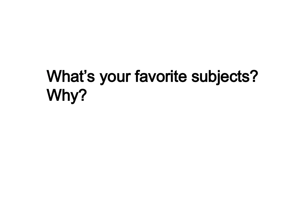 七年级上英语Unit9What'syourfavoritesubjectPeriod4_第2页