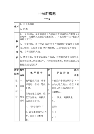 3.中长距离跑
