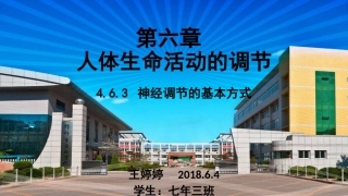 第三节神经调节的基本方式