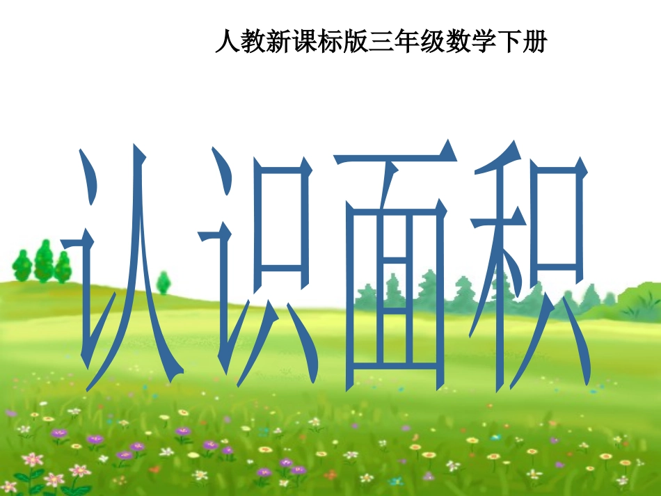 人教2011版小学数学三年级认识面积-(12)_第1页