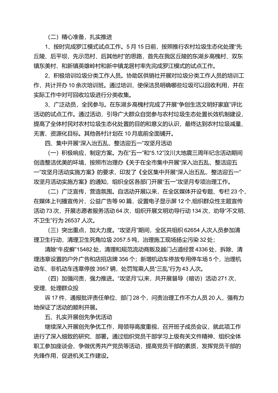 城乡环境综合管理局工作总结_第2页