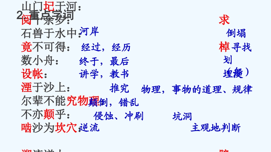 (部编)初中语文人教2011课标版七年级下册河中石兽第二课时_第3页