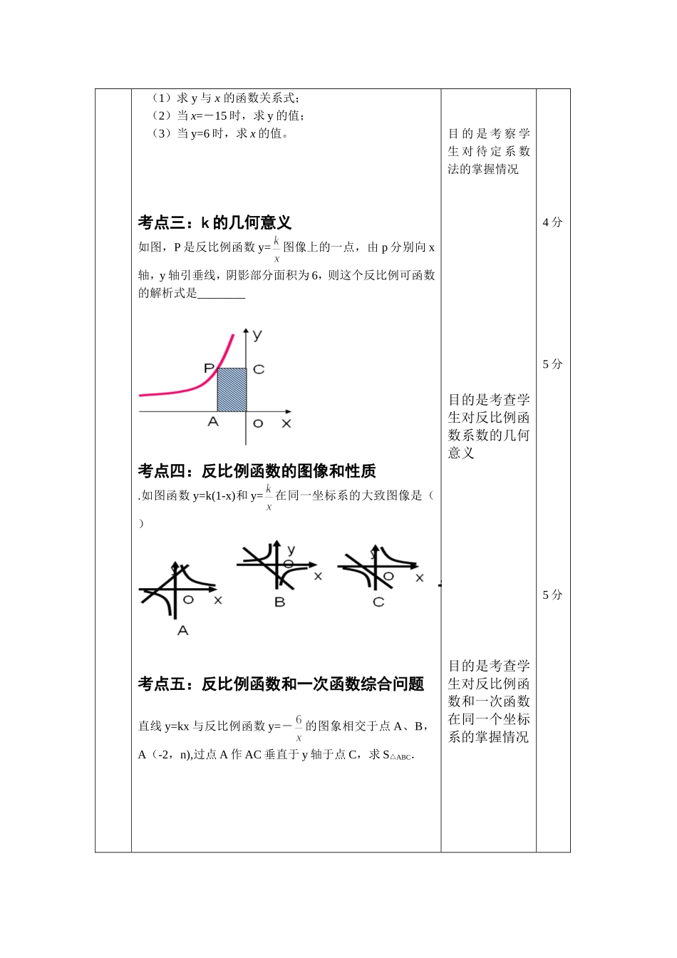反比例教学设计_第2页