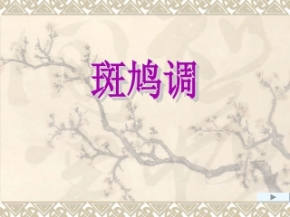 (听赏与跟唱)斑鸠调