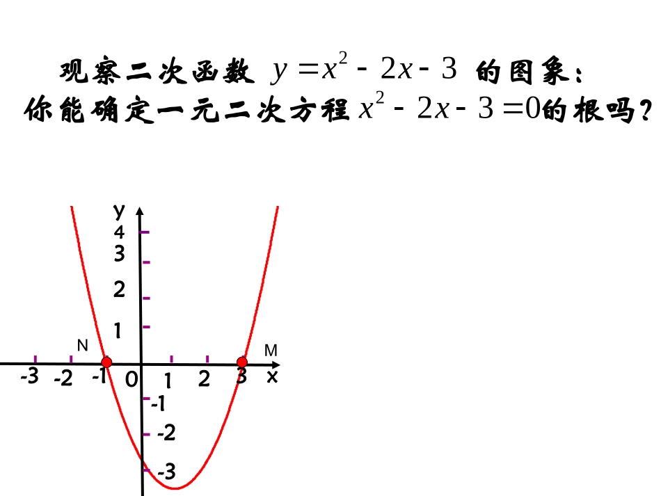 5.4-二次函数与一元二次方程(1)_第3页