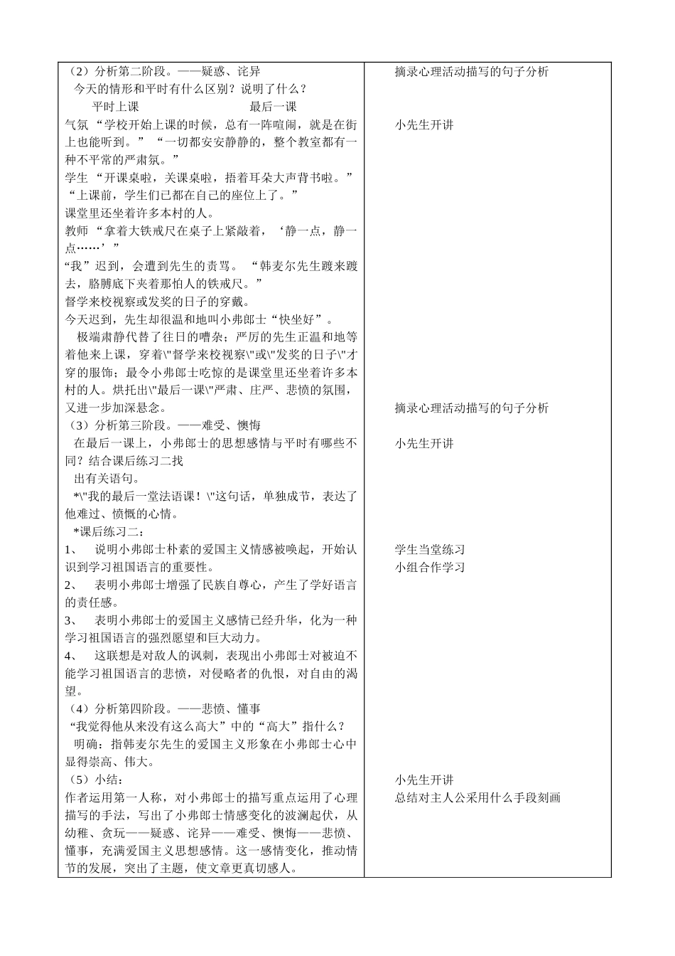 (部编)初中语文人教2011课标版七年级下册最后一课第二课时-(2)_第3页