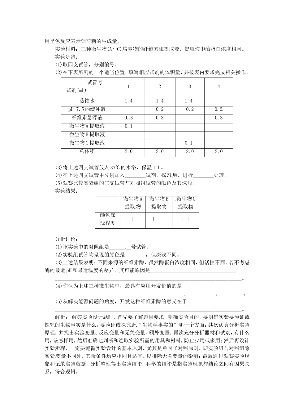 课题3-分解纤维素的微生物的分离_第2页
