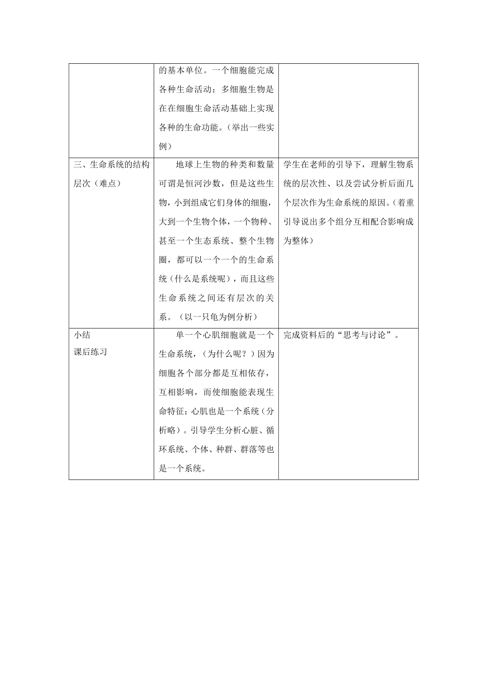 高中生物从生物圈到细胞(教案)人教版必修1_第3页
