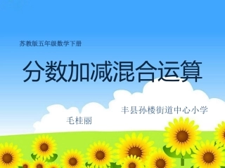 2.分数的连加、连减和加减混合