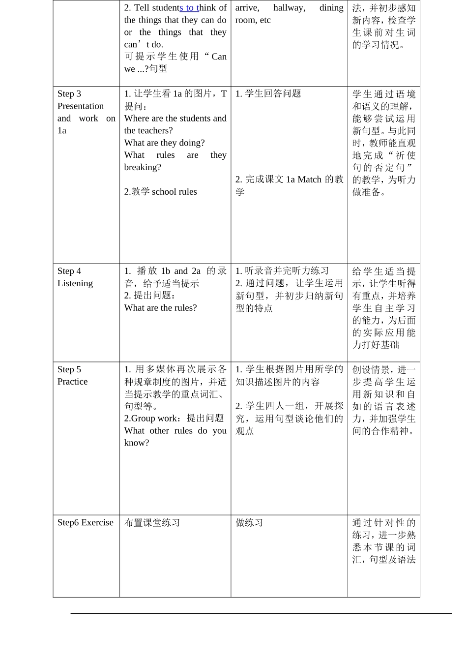 喻明清新目标七下Unit4SAP1说课稿_第2页