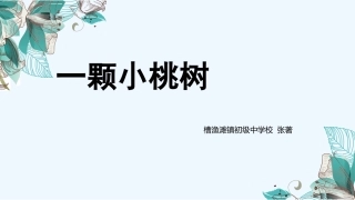 (部编)初中语文人教2011课标版七年级下册一颗小桃树课件2