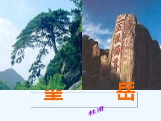 (部编)初中语文人教2011课标版七年级下册《望岳》课件-(5)