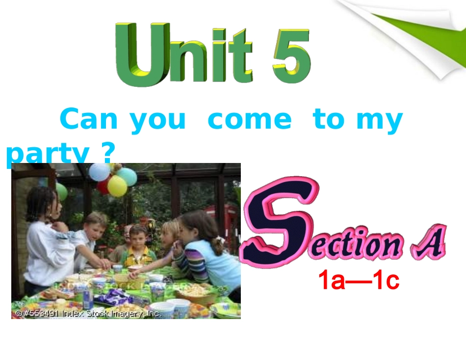英语：-Unit5《Can-you-come-to-my-party》课件(3)(人教版八上)_第1页