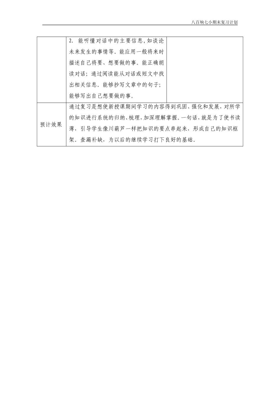 七小：复习计划6册三年下_第3页