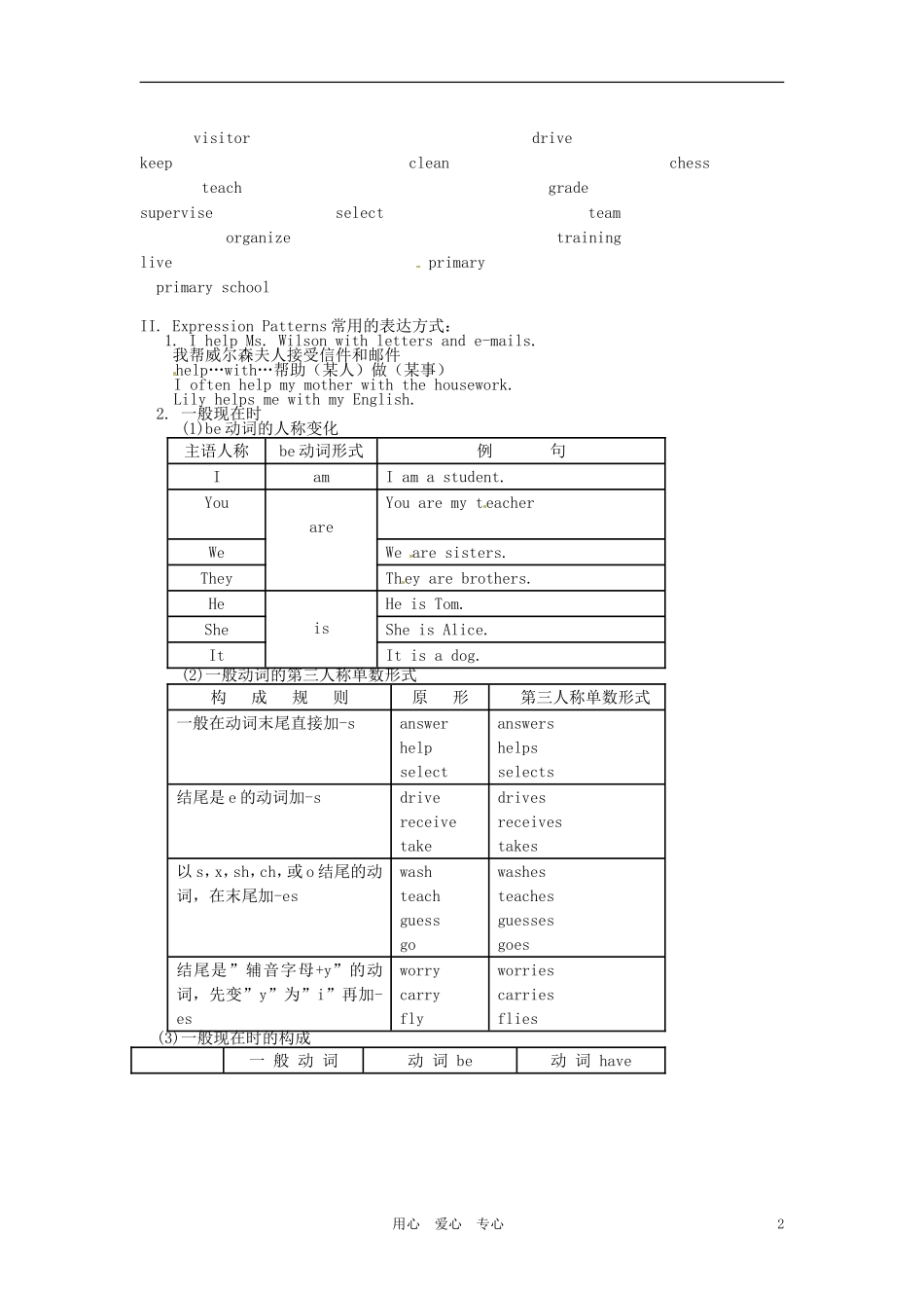 七年级英语上册-Unit-6-School-Life(1)教案-北师大版_第2页