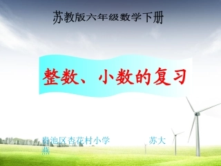 1、整数、小数的认识(1)