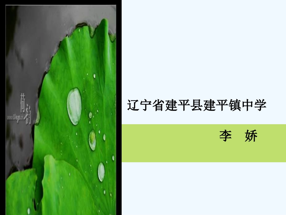 (部编)初中语文人教2011课标版七年级上册荷叶.母亲课件_第1页