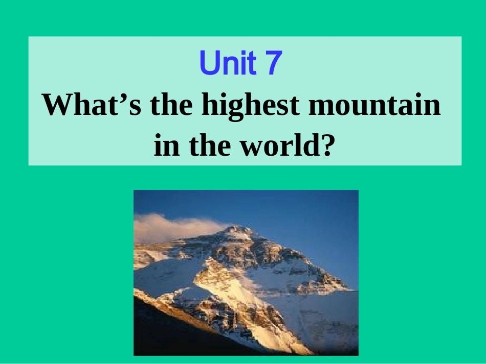 中学八年级英语下册教学课件：Unit-7-Section-B1_第1页
