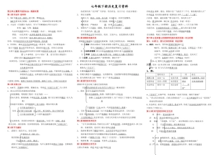 7年级下册历史复习资料