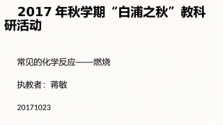 基础实验3物质燃烧的条件