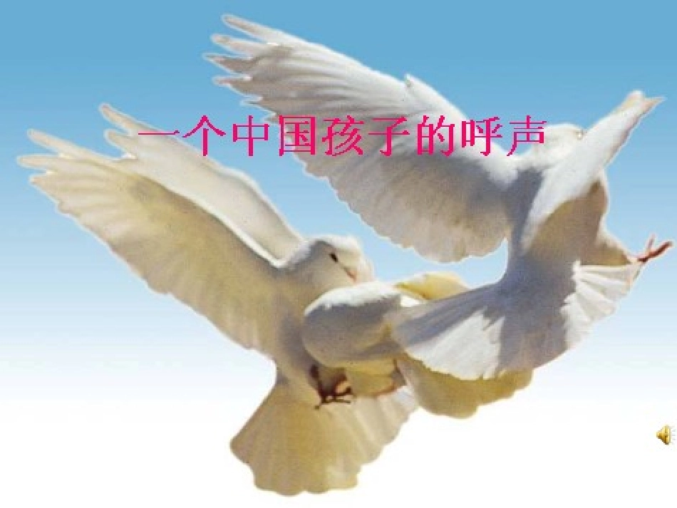 《一个中国孩子的呼声》_第1页