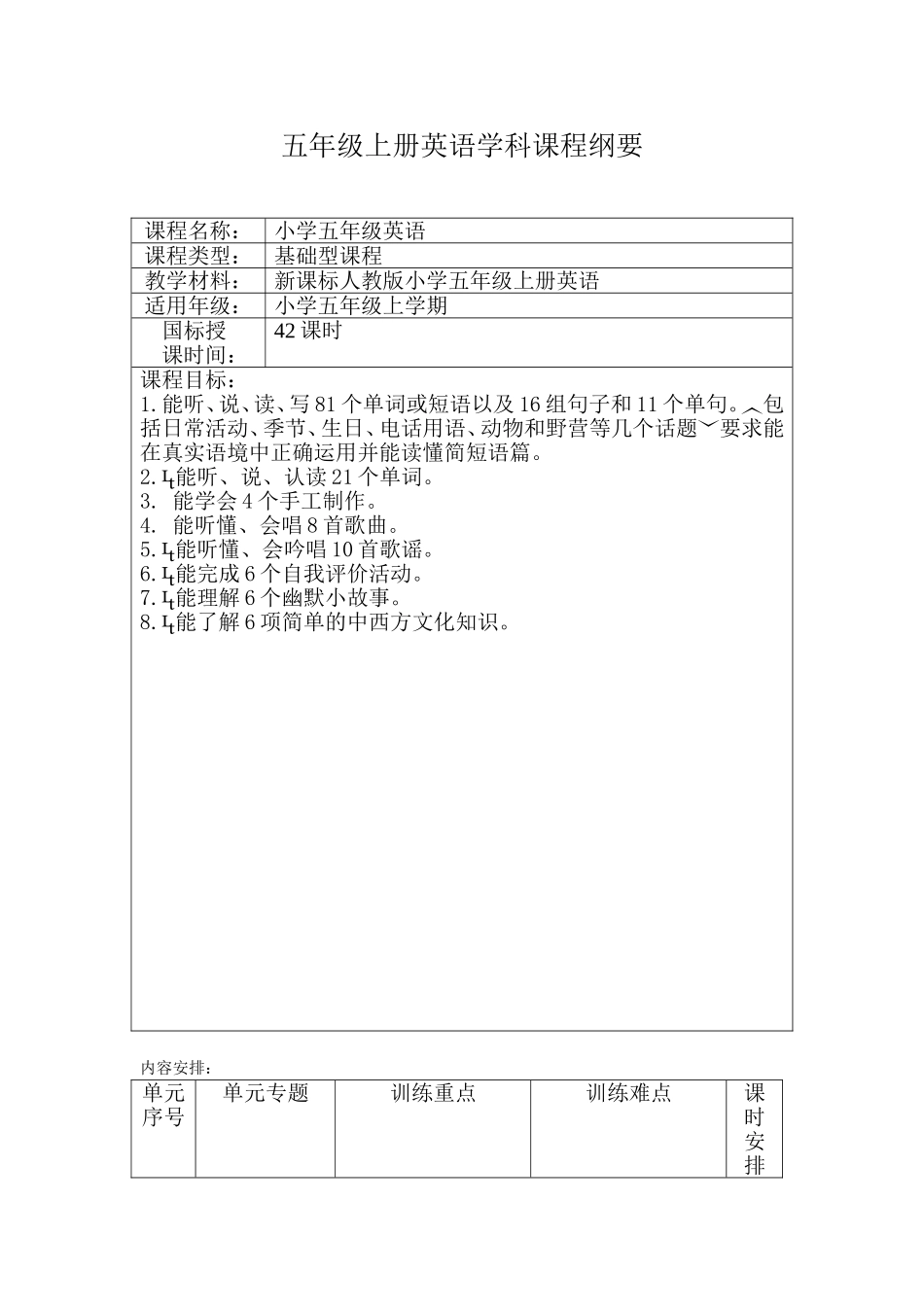 五英上课程纲要yu_第2页