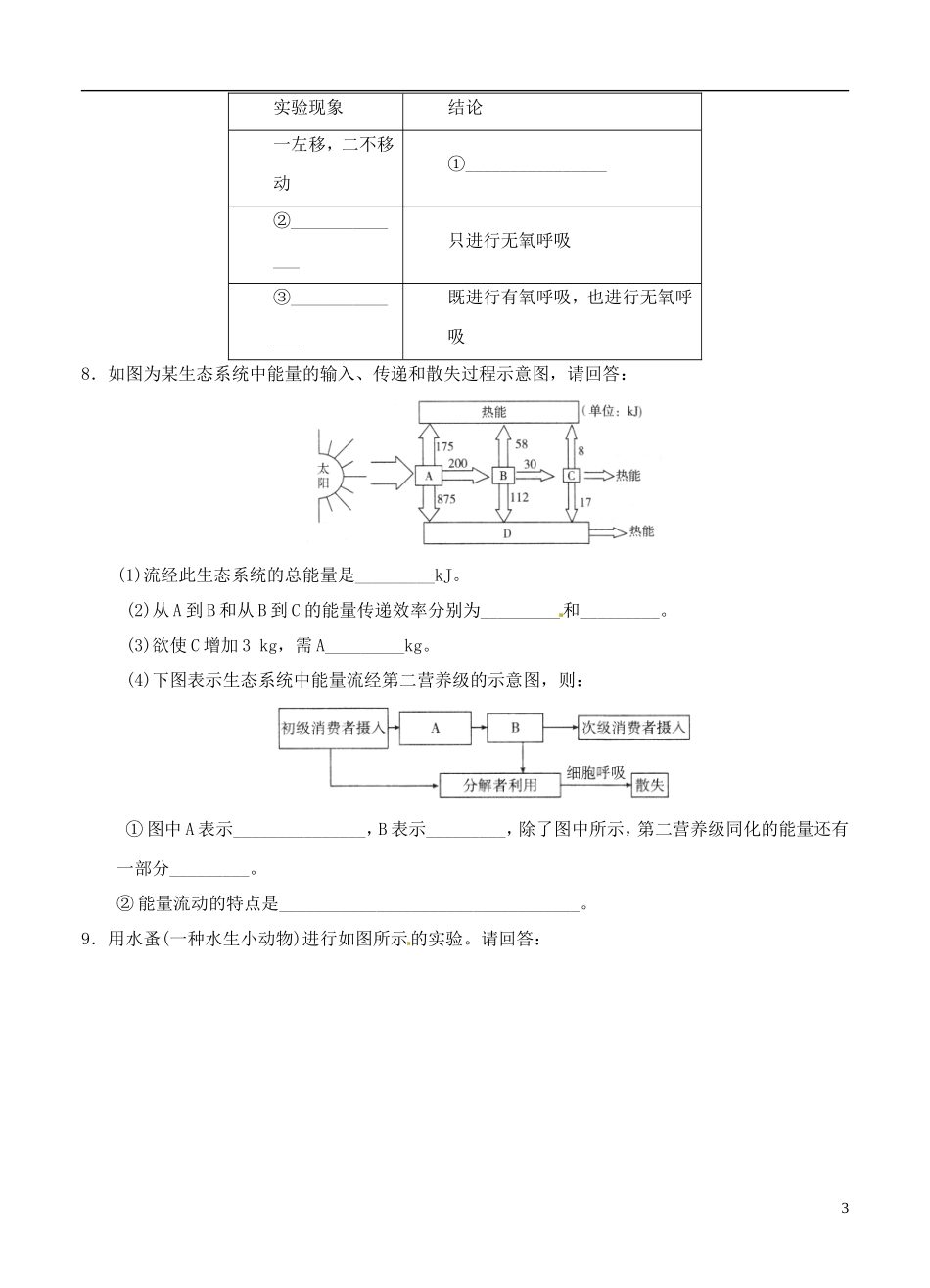 山东省2013届高考生物压轴预测试题6-新人教版_第3页