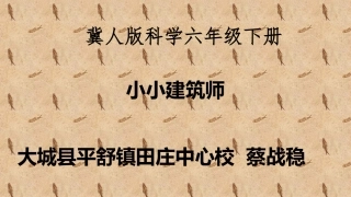 专题研究做一名小小建筑师
